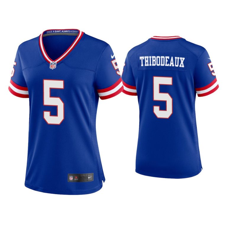 Women Kayvon Thibodeaux New York Giants Royal Classic Game Jersey