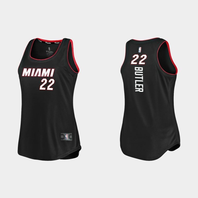 Women Miami Heat #22 Jimmy Butler Icon Edition Black Tank Jersey