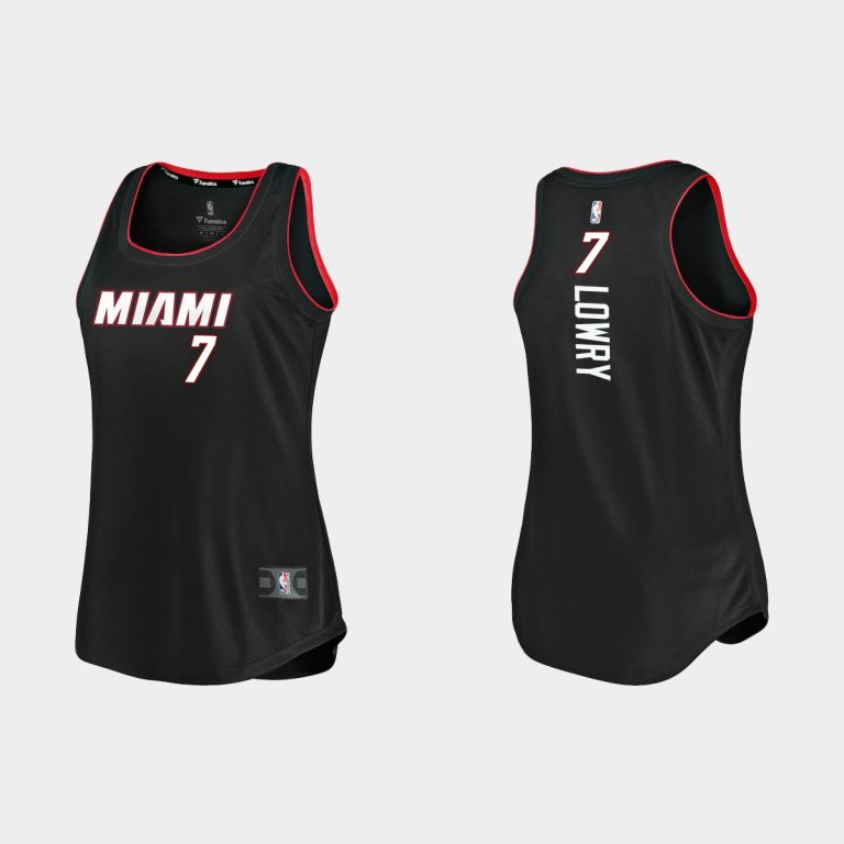 Women Miami Heat #7 Kyle Lowry Icon Edition Black Tank Jersey