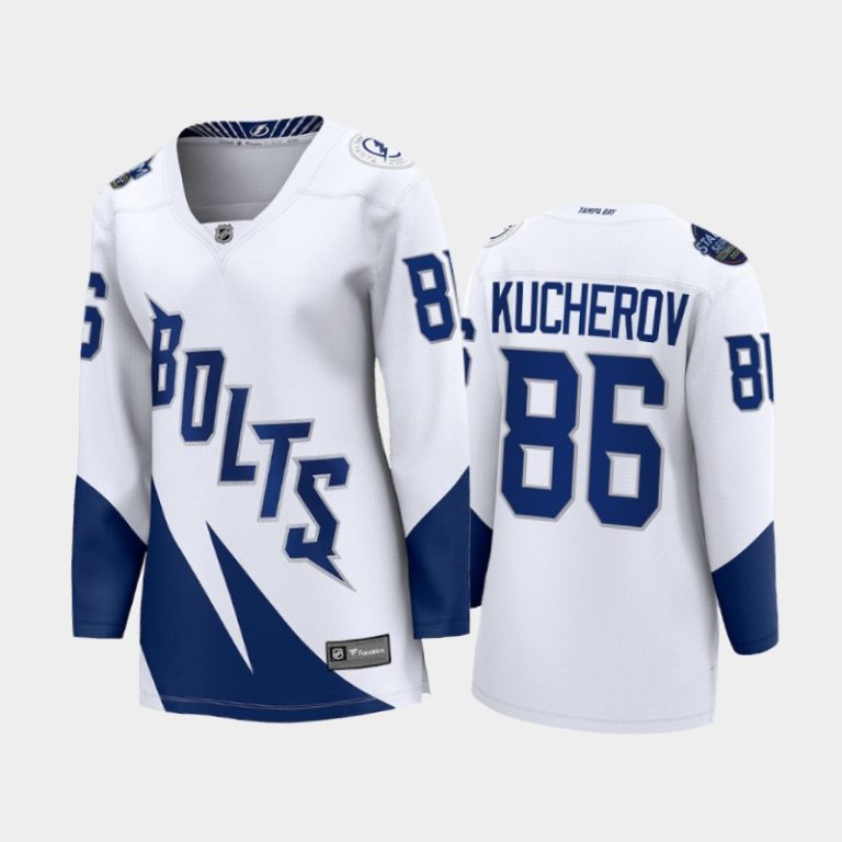 Women Nikita Kucherov #86 Lightning 2022 Stadium Series White Jersey