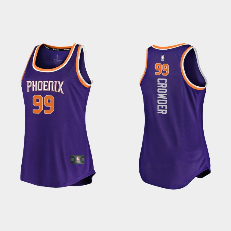 Women Phoenix Suns Jae Crowder #99 Icon Edition Jersey Purple