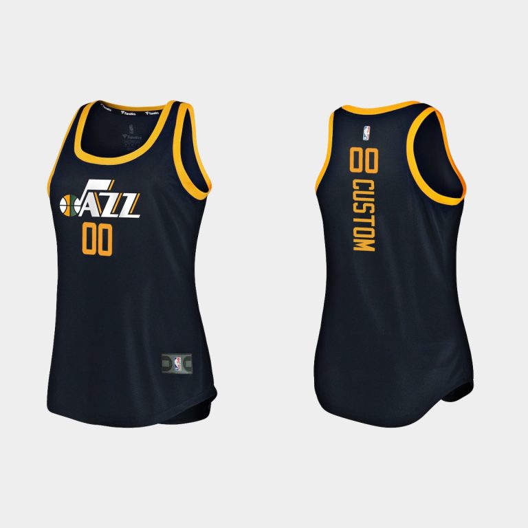 Women Utah Jazz #00 All Players Icon Edition Black Tank Jersey