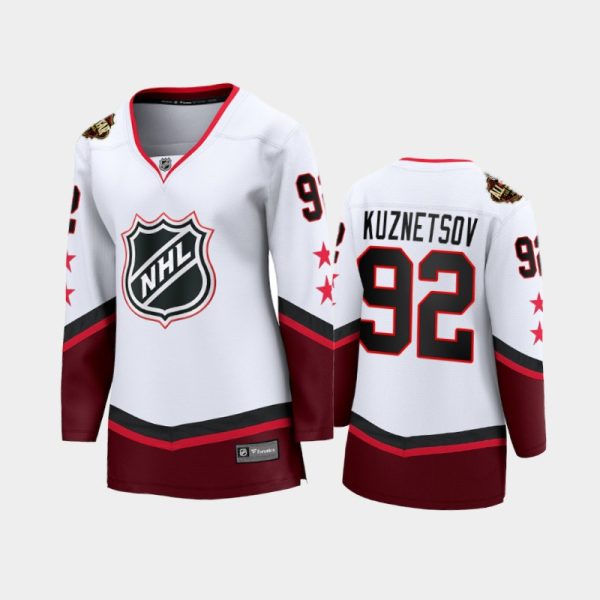 Women Washington Capitals Evgeny Kuznetsov #92 2022 NHL All-Star Eastern Conference Jersey White