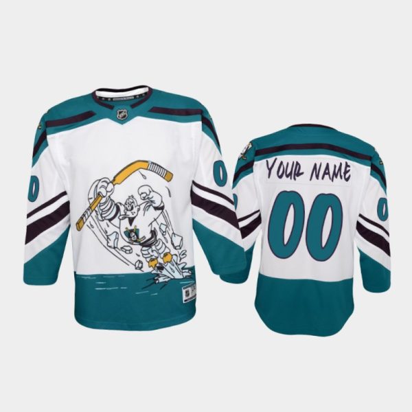 Youth Anaheim Ducks Custom #00 Special Edition 2021 White Jersey