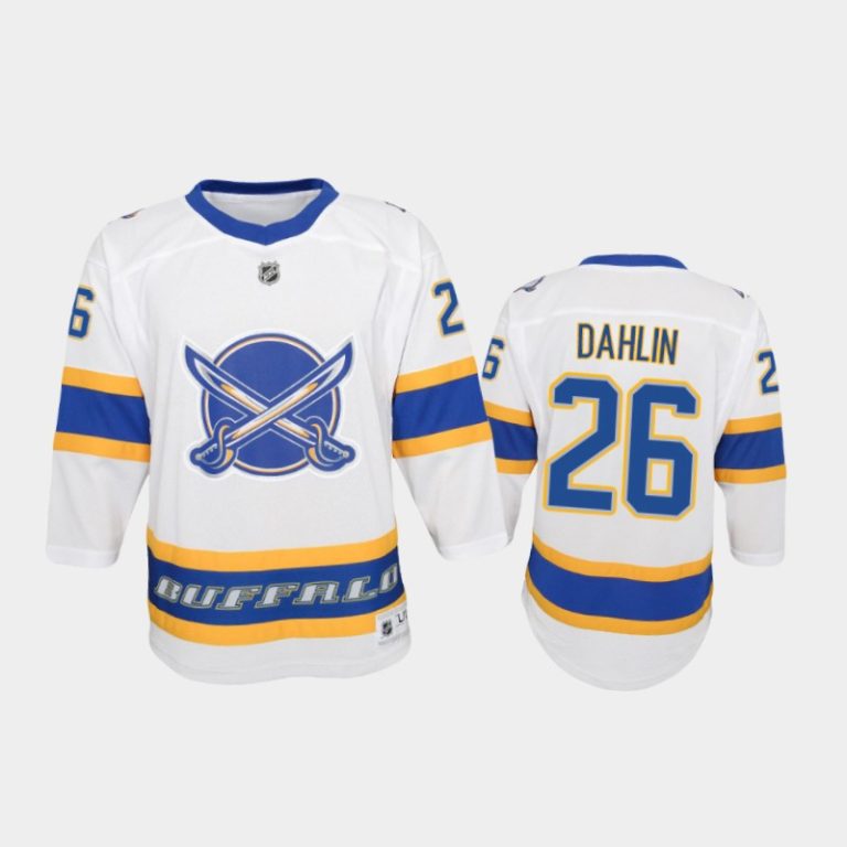 Youth Buffalo Sabres Rasmus Dahlin #26 Reverse Retro 2020-21 Special Edition Replica White Jersey