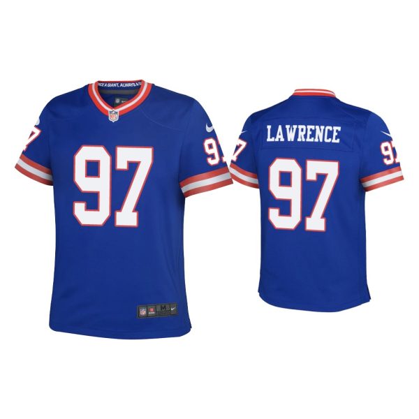 Youth Dexter Lawrence New York Giants Royal Classic Game Jersey