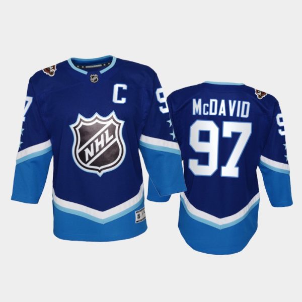 Youth Edmonton Oilers Connor McDavid #97 2022 NHL All-Star Western Blue Jersey