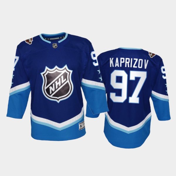 Youth Minnesota Wild Kirill Kaprizov #97 2022 NHL All-Star Western Premier Blue Jersey