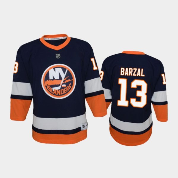 Youth New York Islanders Mathew Barzal #13 Reverse Retro 2020-21 Special Edition Replica Blue Jersey