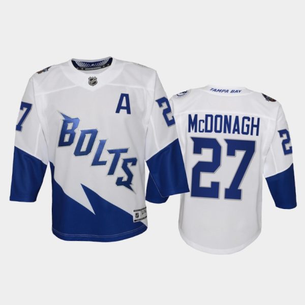 Youth Ryan McDonagh #27 Lightning 2022 Stadium Series White Jersey