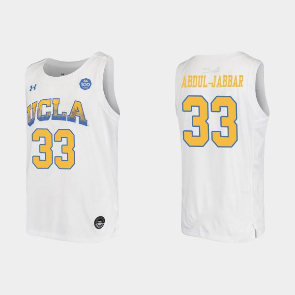 Youth UCLA Bruins Kareem Abdul-Jabbar 2019-20 Replica College Baketball White Jersey