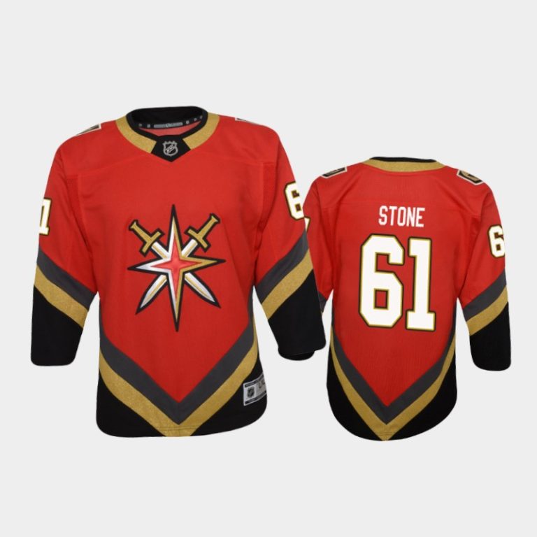 Youth Vegas Golden Knights Mark Stone #61 Reverse Retro 2020-21 Replica Red Jersey