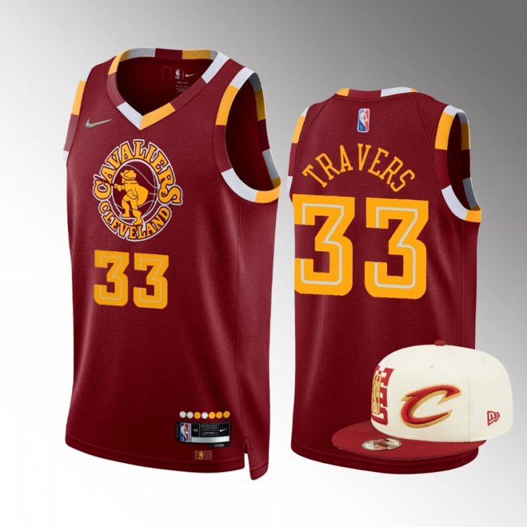 2022 NBA Draft Luke Travers Cleveland Cavaliers Red Jersey City Edition