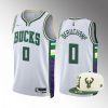 2022 NBA Draft MarJon Beauchamp Milwaukee Bucks White Jersey City Edition