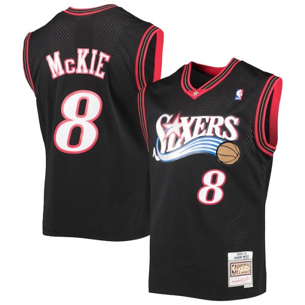 Aaron McKie Philadelphia 76ers M&N 2000-01 Hardwood Classics Swingman Jersey - Black