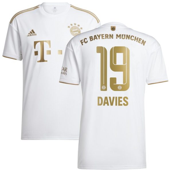 Alphonso Davies Bayern Munich 2022/23 Away Replica Player Jersey - White