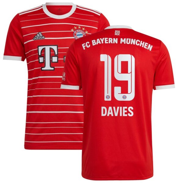 Alphonso Davies Bayern Munich 2022/23 Home Replica Player Jersey - Red