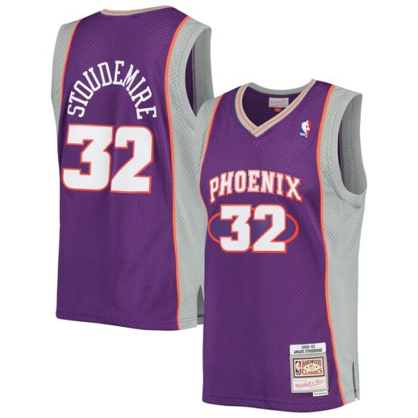 Amar'e Stoudemire Phoenix Suns M&N 2002-2003 Hardwood Classics Swingman Jersey - Purple