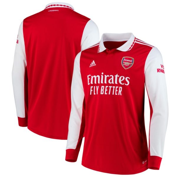 Arsenal 2022/23 Home Replica Long Sleeve Jersey - Red