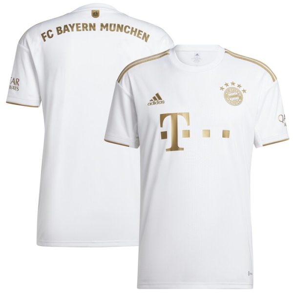 Bayern Munich Youth 2022/23 Away Blank Replica Jersey - White