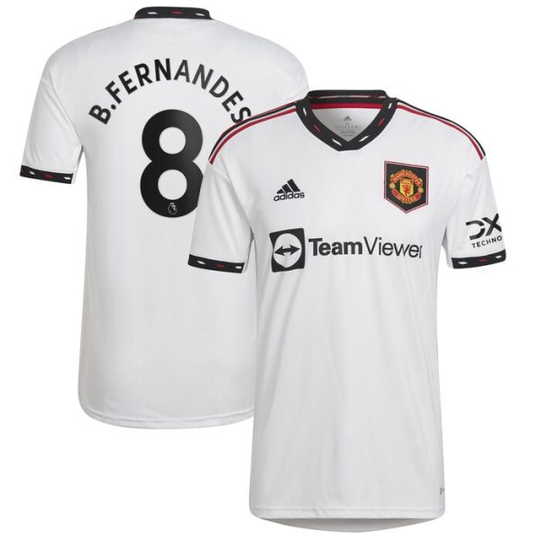 Bruno Fernandes Manchester United 2022/23 Away Replica Player Jersey - White