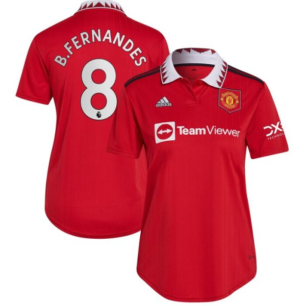 Bruno Fernandes Manchester United Women 2022/23 Home Team Replica Player Jersey - Red