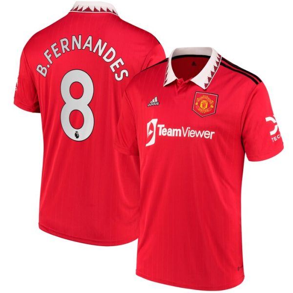 Bruno Fernandes Manchester United Youth 2022/23 Home Team Replica Player Jersey - Red