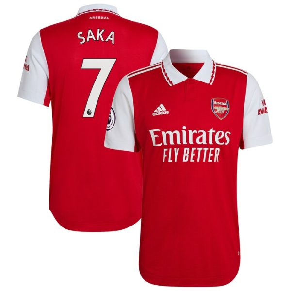 Bukayo Saka Arsenal 2022/23 Home Player Jersey - Red