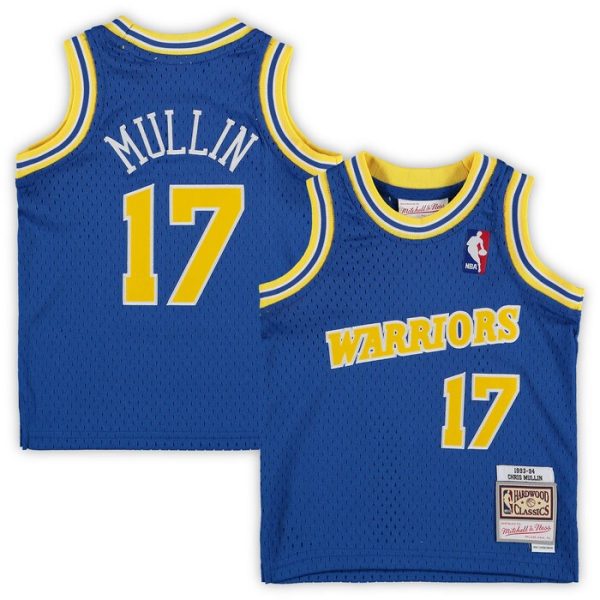 Chris Mullin Golden State Warriors M&N Infant 1993/94 Hardwood Classics Retired Player Jersey - Royal