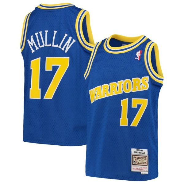 Chris Mullin Golden State Warriors M&N Youth 1993-94 Hardwood Classics Swingman Throwback Jersey - Royal