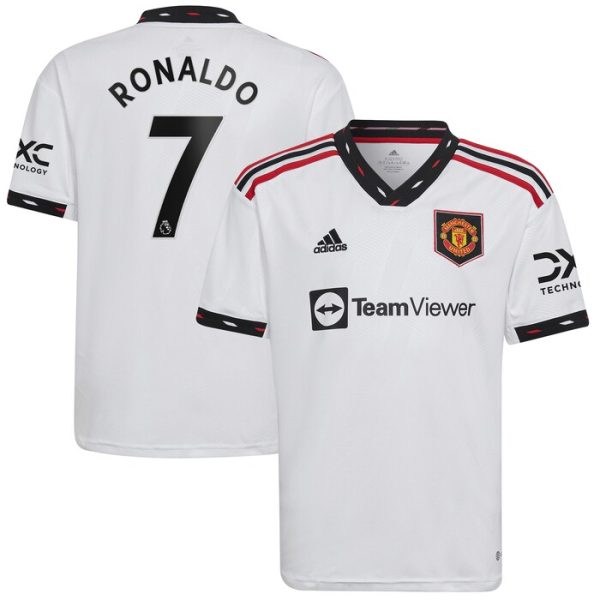 Cristiano Ronaldo Manchester United Youth 2022/23 Away Replica Player Jersey - White
