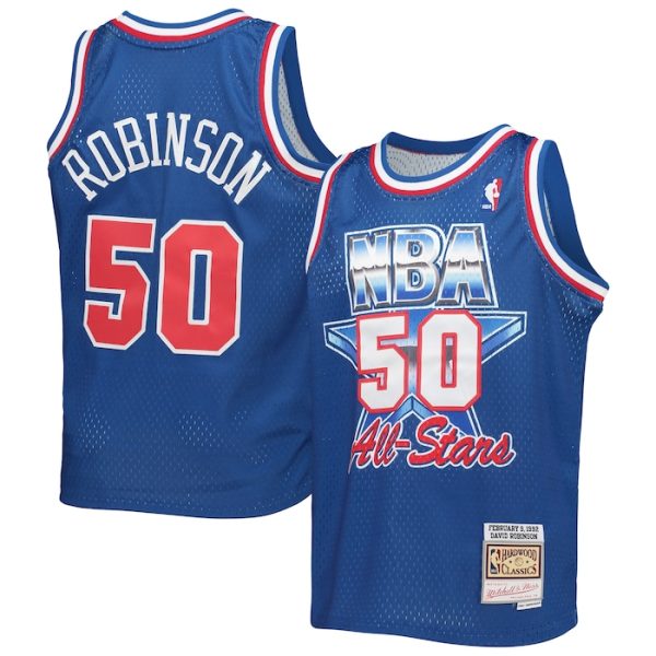David Robinson Western Conference M&N Youth 1992 NBA All-Star Game Hardwood Classics Swingman Jersey - Blue