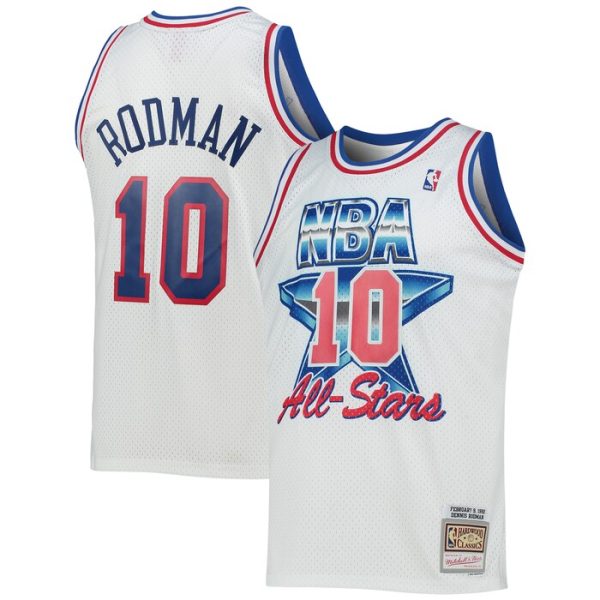 Dennis Rodman Eastern Conference M&N Hardwood Classics 1992 NBA All-Star Game Swingman Jersey - White