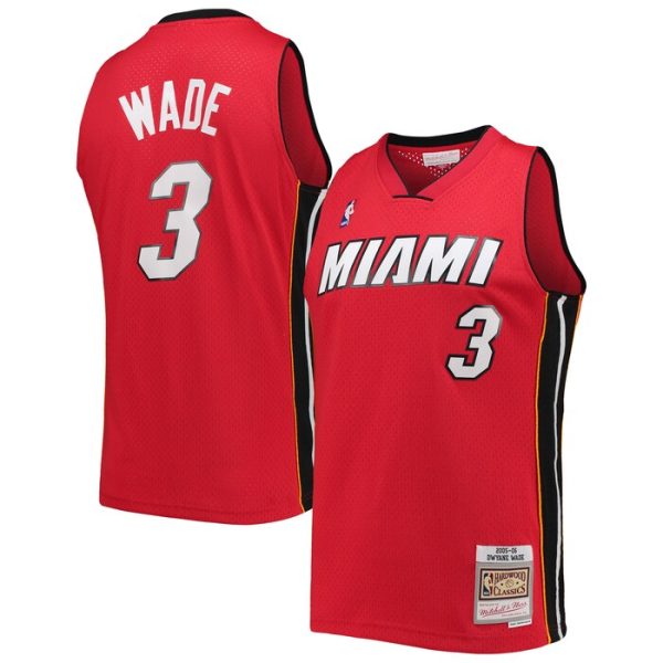 Dwyane Wade Miami Heat M&N 2005-06 Hardwood Classics Swingman Jersey - Red