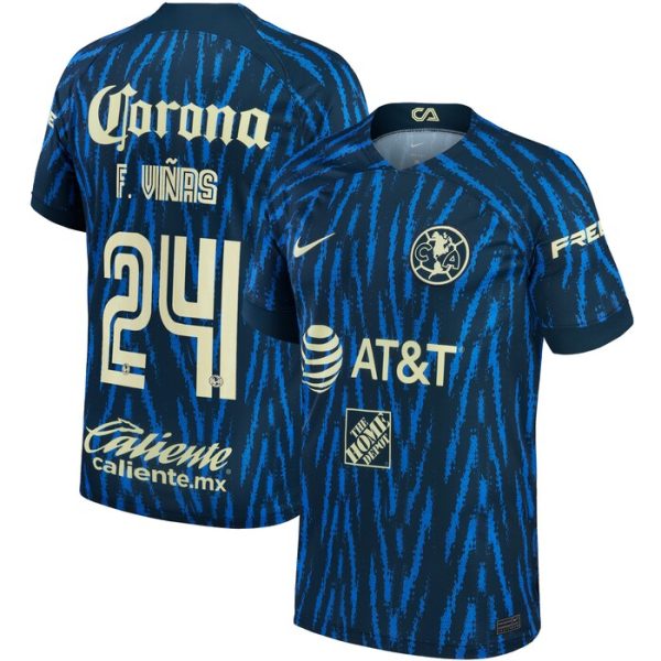 Federico Vinas Club America 2022/23 Away Replica Player Jersey - Blue