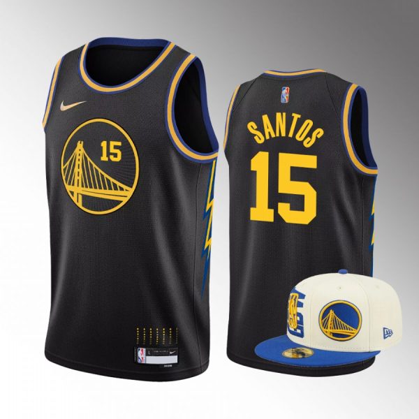 Golden State Warriors Gui Santos 2022 NBA Draft #15 Black Jersey City Edition