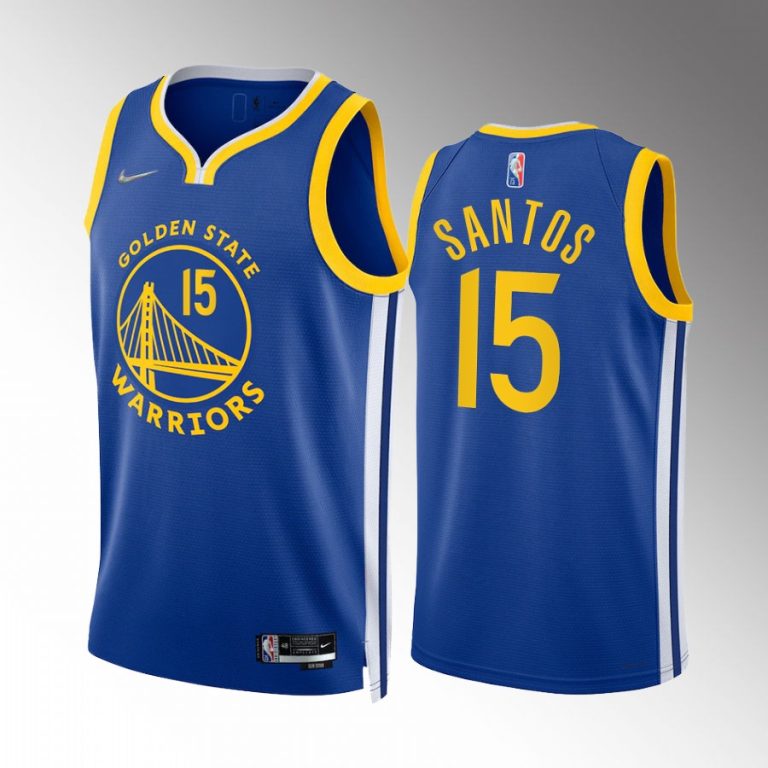 Golden State Warriors Gui Santos 2022 NBA Draft Royal #15 Jersey Icon Edition