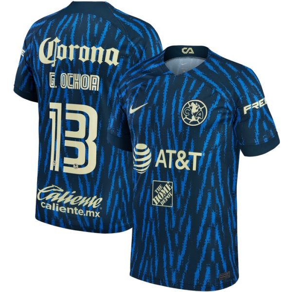 Guillermo Ochoa Club America 2022/23 Away Replica Player Jersey - Blue