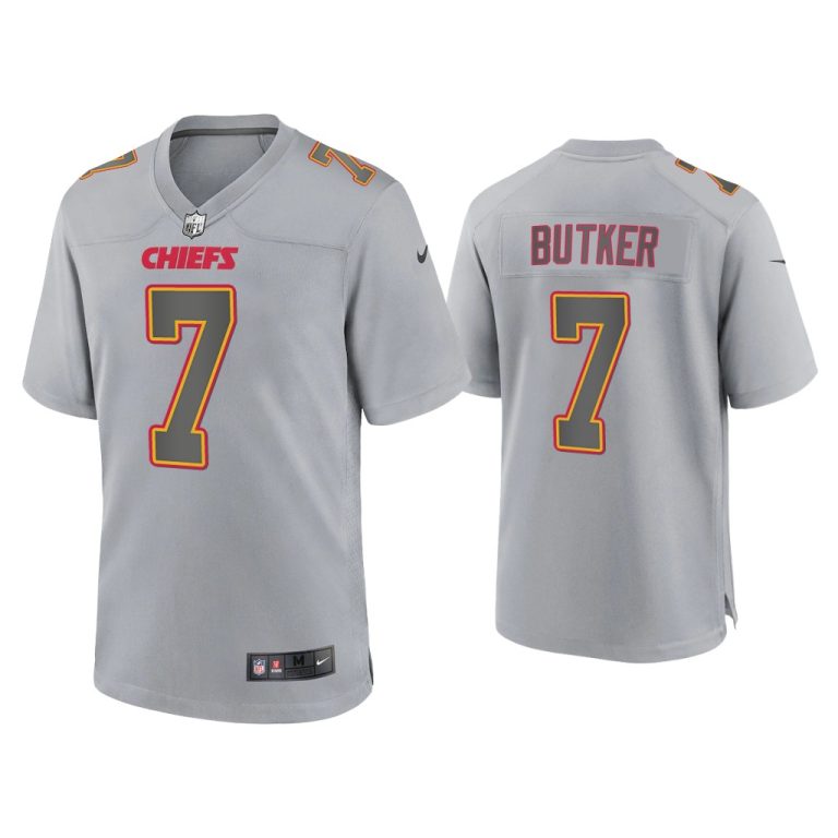 Harrison Butker Kansas City Chiefs Gray Atmosphere Fashion Game Jersey