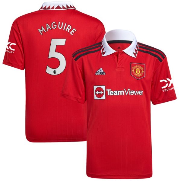 Harry Maguire Manchester United Youth 2022/23 Home Replica Player Jersey - Red