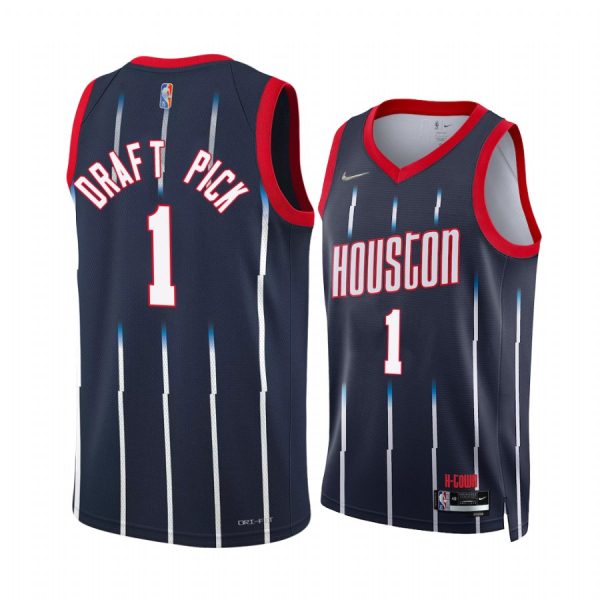 Houston Rockets 2022 NBA Draft First Round Pick No.1 Jersey Navy Men