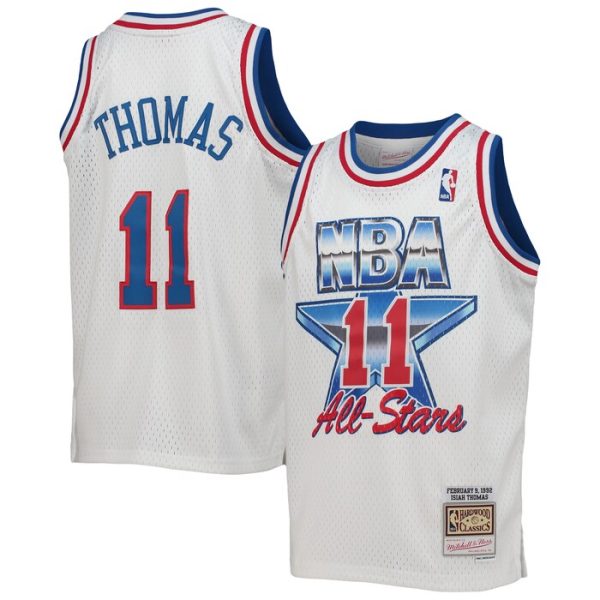 Isiah Thomas Eastern Conference M&N Youth 1992 NBA All-Star Game Hardwood Classics Swingman Jersey - White