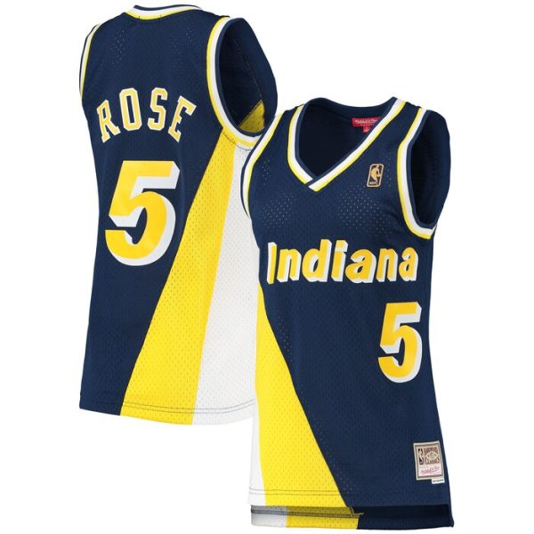 Jalen Rose Indiana Pacers M&N Women 1996-97 Hardwood Classics Swingman Jersey - Navy