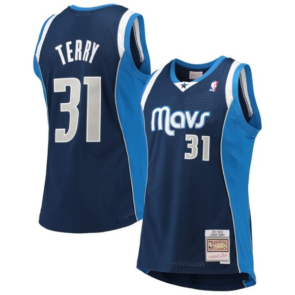 Jason Terry Dallas Mavericks M&N 2011-12 Hardwood Classics Swingman Jersey - Navy