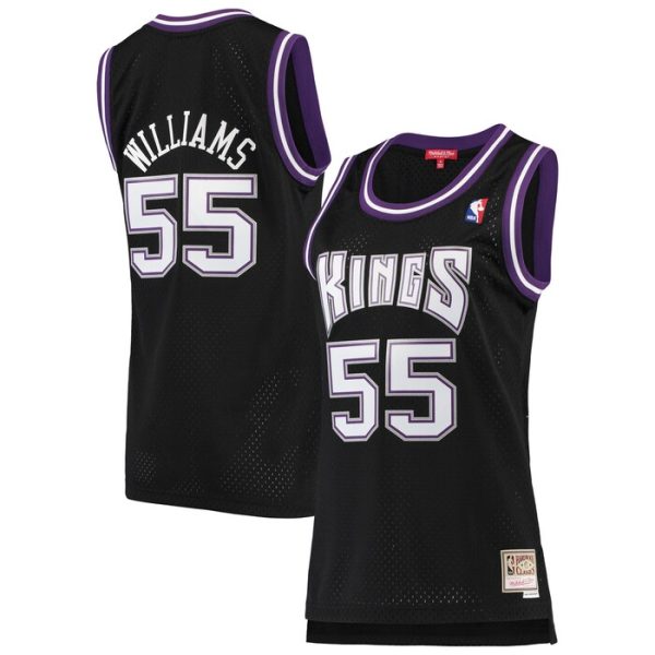 Jason Williams Sacramento Kings M&N Women 2000-01 Hardwood Classics Swingman Jersey - Black