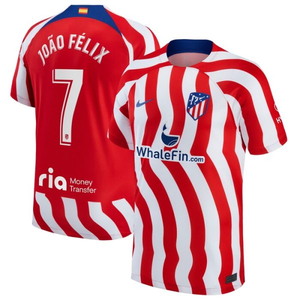 Joao Felix Atletico de Madrid 2022/23 Home Breathe Stadium Replica Player Jersey - Red/White