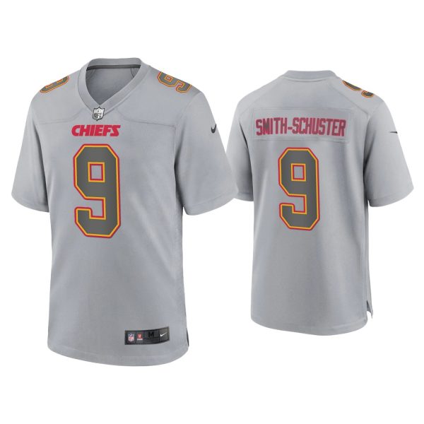 JuJu Smith-Schuster Kansas City Chiefs Gray Atmosphere Fashion Game Jersey