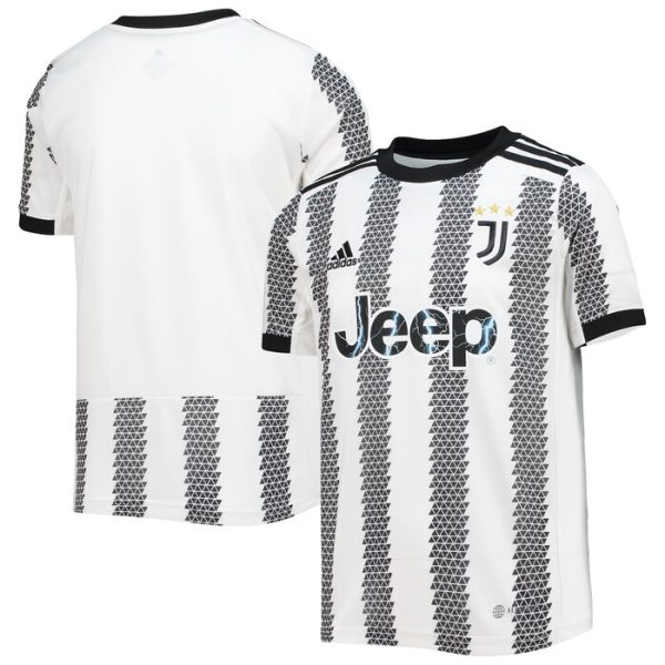 Juventus Youth 2022/23 Home Replica Jersey - White