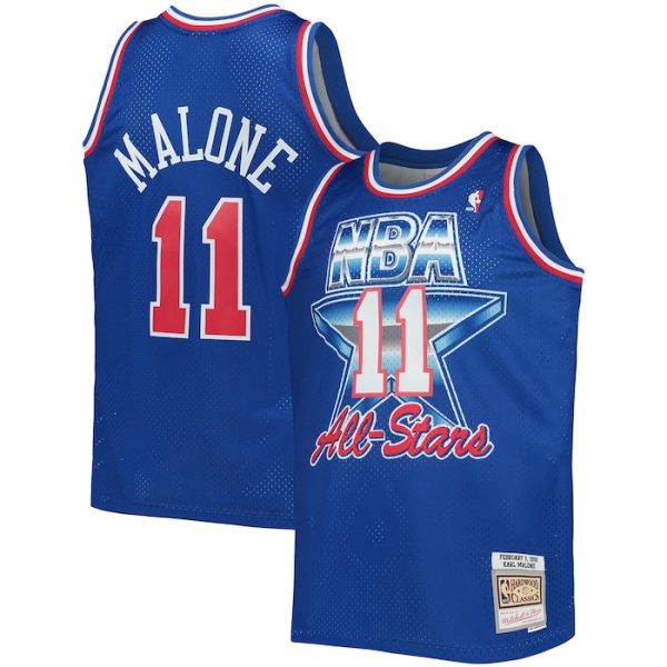 Karl Malone Western Conference M&N Hardwood Classics 1992 NBA All-Star Game Swingman Jersey - Royal