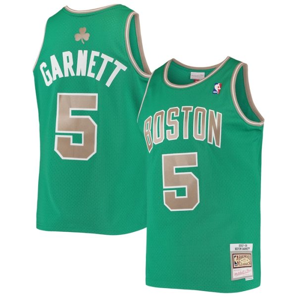 Kevin Garnett Boston Celtics M&N Hardwood Classics Swingman Jersey - Kelly Green